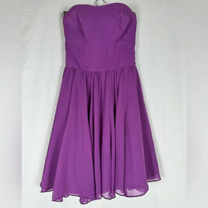 Guess Purple Strapless Corset Fit and Flare Dress Size 10 Swiftie Lover Fairy